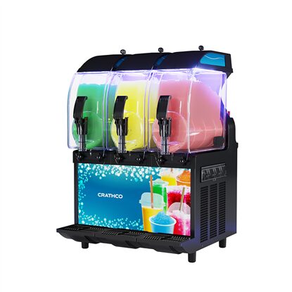 I-PRO SLUSH DISPENSER, 3 INSULATED 2.9 G. BOWLS, MECHANICAL, WITH UV LIGHTS AND LIGHTED PANEL