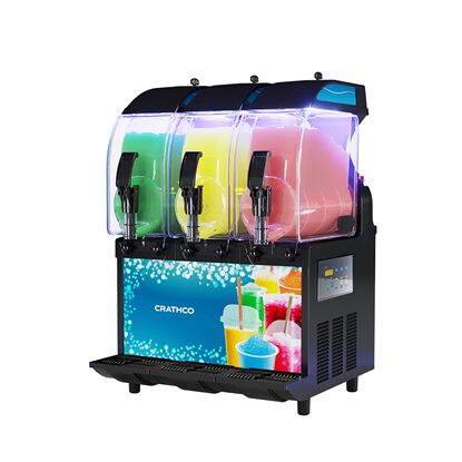 I-PRO SLUSH DISPENSER, 3 INSULATED 2.9 G. BOWLS, ELECTRONIC, WITH UV LIGHTS AND LIGHTED PANEL