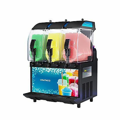 I-PRO SLUSH DISPENSER, 3 INSULATED 2.9 G. BOWLS, ELECTRONICAL, WITH LIGHTED PANEL R290